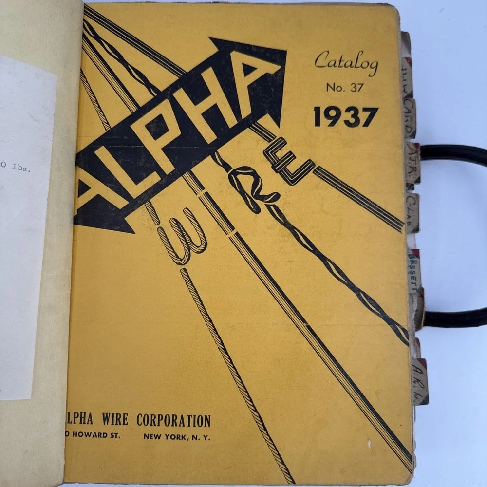 VTG 1937 Master-Graft Salesman Sample Catalog Binder Radio Electronics Auto